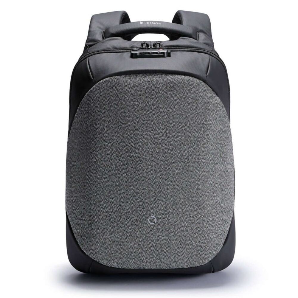 EUC KORIN $209 CLICKPACK PRO Slash Proof Waterproof Travel Backpack Silver Black